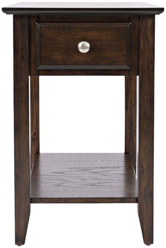 Jofran Inc. Classics Espresso Chairside Table-2