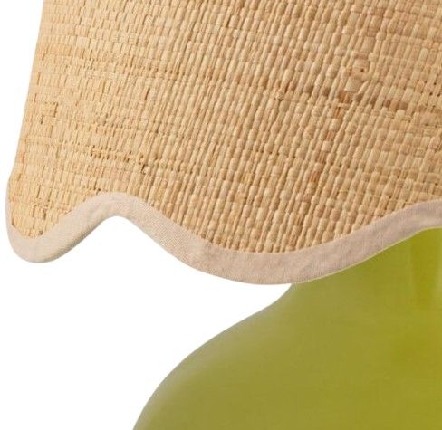 Surya Stella Light Glazed Green Table Lamp-1