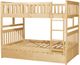 Homelegance® Bartly Natural Pine Youth Full/Full Bunk Storage Bed-3