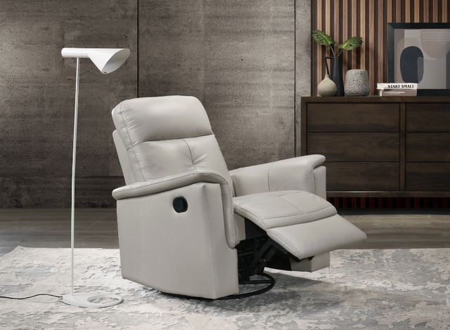 Homelegance® Bristow Silver Manual Swivel Glider Recliner-1