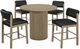 Coaster® Hamlyn 5-Piece Black/Natural Oak Counter Dining Set-0