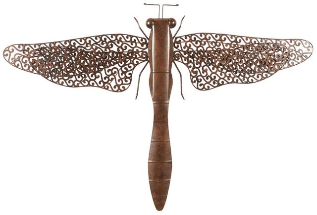 Deco Marche Brown Dragonfly Wall Decor-0