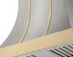AGA Cascade 36" Stainless Steel Wall Mounted Range Hood  with Brushed Brass Trim-1