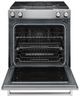 KitchenAid® 30" Stainless Steel Slide-In Dual Fuel Range-1