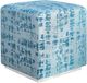 TOV Furniture Kent Blue Textured Velvet Cube Ottoman-1