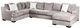 Furniture of America® Mayfield Gray Sectional-0