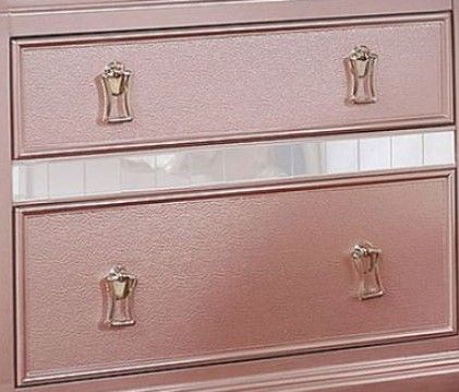 Furniture of America® Avior Rose Gold Nightstand-2
