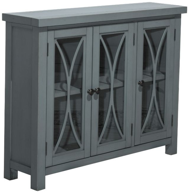 HH2 Home Bayside Robin Egg Blue 3-Door Cabinet-0