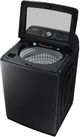 Samsung Brushed Black Top Load Washer & Gas Dryer Laundry Pair-4