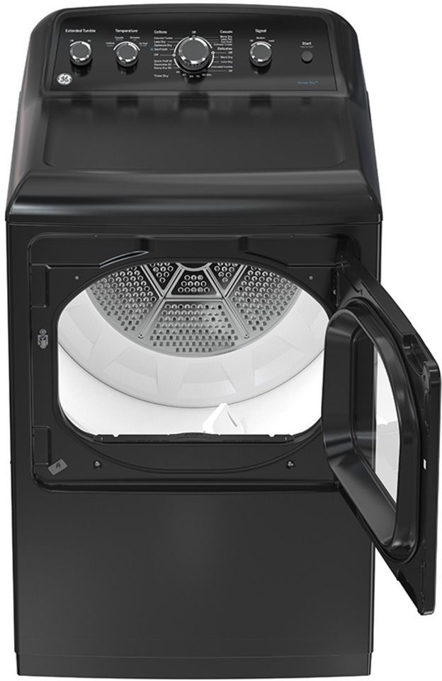 GE® 7.2 Cu. Ft. Diamond Grey Electric Dryer with SaniFresh Cycle-1