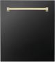 ZLINE Autograph Edition Tallac 24" Black Stainless Steel Dishwasher Panel-0