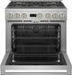 Monogram® Statement Collection 36" Stainless Steel Pro Style Dual Fuel Range with 6 Burners-2