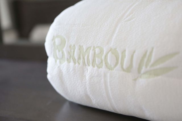 Zenima® Bamboo White Twin Mattress Protector-1