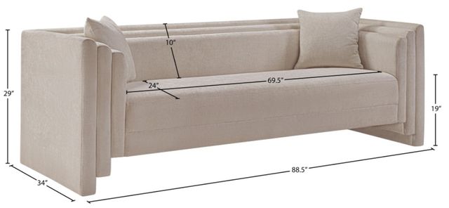 Meridian Furniture Everett Beige Sofa-3