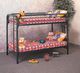 American Wholesale Furniture Black Twin/Twin Bunk Bed-1