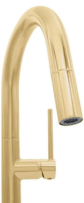 ZLINE Autograph Edition Voltaire Polished Gold Pull Down Single Handle Kitchen Faucet-1