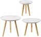 A & B Home 3-Piece Antique White Nesting Tables-0
