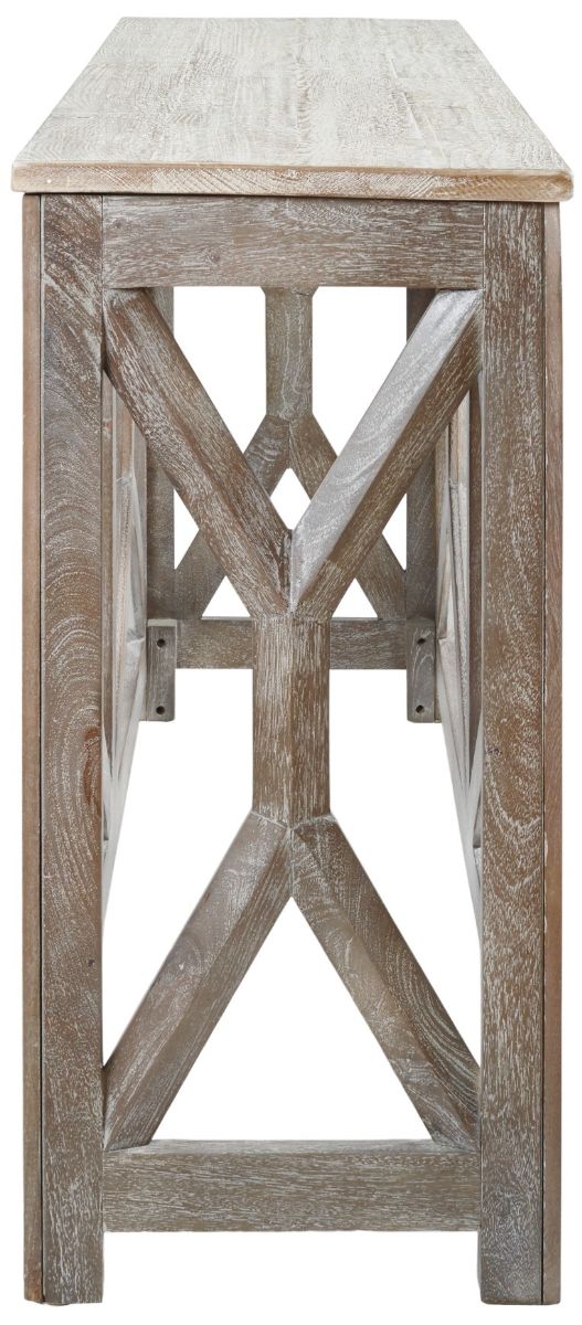 Signature Design by Ashley® Lanzburg Antique Gray Sofa Table-2