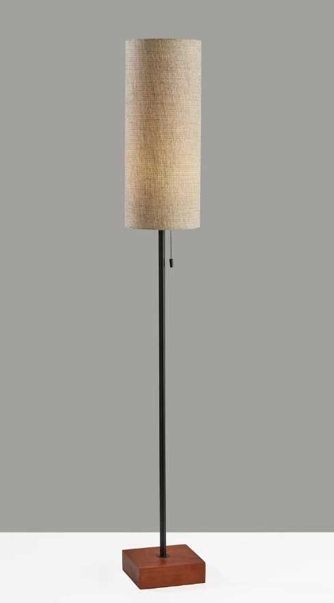 Adesso® Trudy Walnut Floor Lamp -2