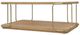 Hooker® Furniture Banyon Bay Desert Oak Cocktail Table with Brushed Brass Support-4
