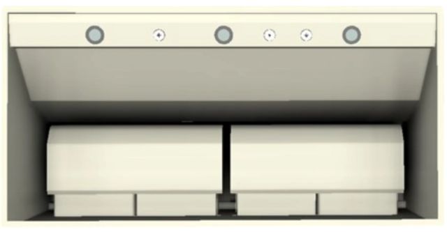 Vent-A-Hood® 48" Biscuit Wall Mounted Range Hood-3