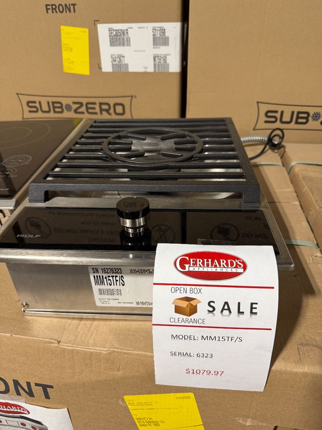Wolf® 15" Stainless Steel Transitional Multi-Function Gas Module-0