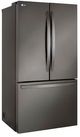LG 36" 27 Cu. Ft. FingerPrint Resistant Black Stainless Steel Counter Depth French Door Refrigerator with Internal Water Dispenser-2