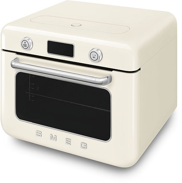 Smeg 50's Style 20" Cream Countertop Combi Steam Oven-3