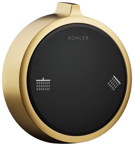KOHLER® Anthem® Duo Vibrant Brushed Moderne Brass 2-Outlet Shower Digital Control-0