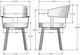 Amisco Customizable Grissom Dining Arm Chair-2