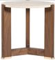 Hooker® Furniture Eleana Light Caramel Round End Table with Medium Wood Base-2
