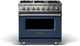 Viking® 5 Series 36" Slate Blue and Stainless Steel Freestanding Dual Fuel Range-0