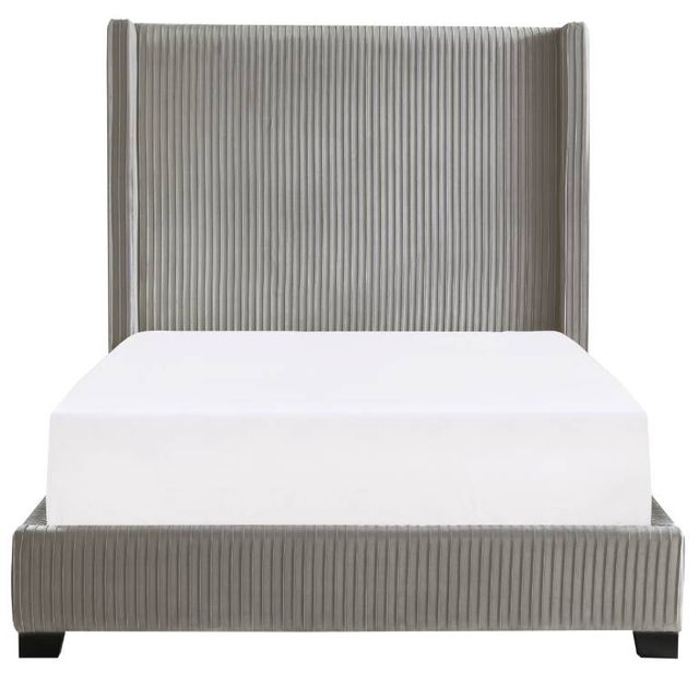 Mazin Furniture Glenbury Taupe Eastern King Upholstered Panel Bed-1