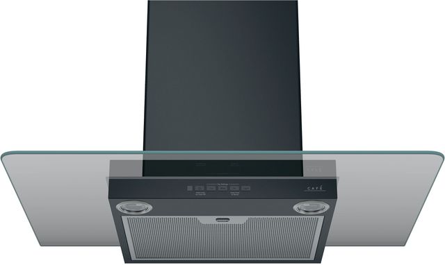 Café™ 30" Matte Black Wall Mounted Range Hood-1