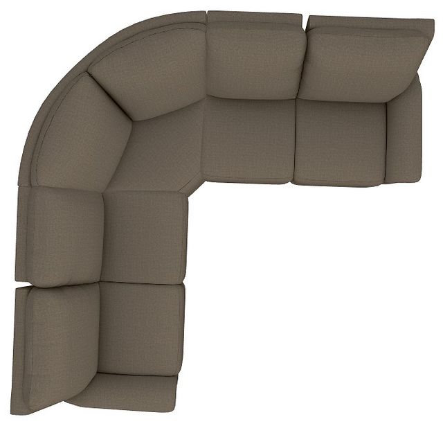 La-Z-Boy® Rigby 3-Piece Java Curve Reclining Sectional-3