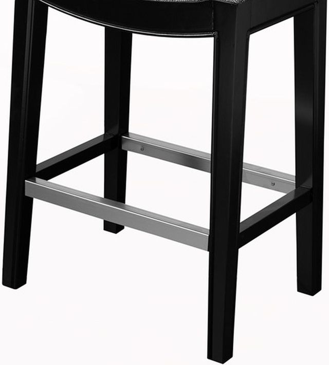 Olliix by Madison Park Grey Belfast Saddle Counter Stool-1