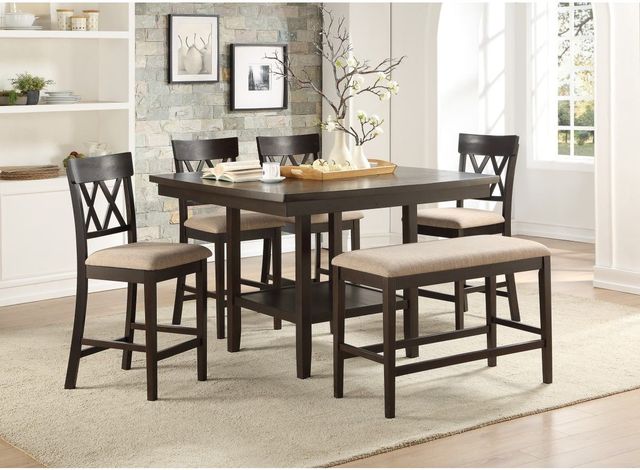 Mazin Furniture Balin Dark Brown Counter Chair-2