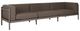 Moe's Home Collection Suri Taupe Plastic Outdoor 3-Seat Sofa-0