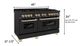 ZLINE Autograph Edition 60" Black Stainless Steel Pro Style Dual Fuel Range-1