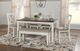 Powell® Jane 6-Piece Honey Brown/Vanilla White Dining Set-2