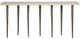 Universal Explore Home™ Avaline White Lowry Console Table with Nickel Base-1