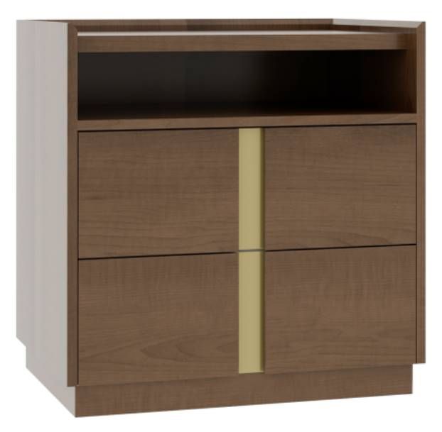 Country View Woodworking Verrado 28" Plinth Base Nightstand with Opening-0