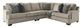 Signature Design by Ashley® Bovarian 2-Piece Stone Sectional with Ottoman-1