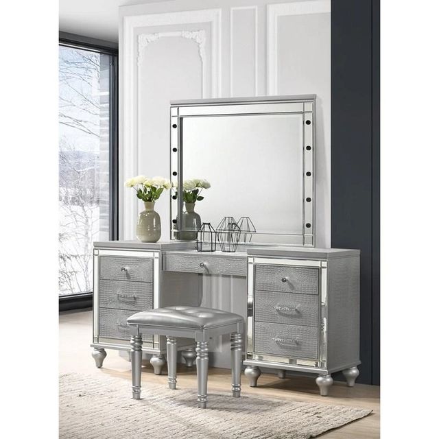 New Classic® Home Furnishings Valentino Silver Dressing Table-1