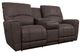 La-Z-Boy® Cassian Walnut Leather Manual Reclining Loveseat with Console-0