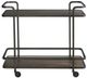 Universal Explore Home™ Modern Dark Gray/Smoked Bronze Bar Cart-0