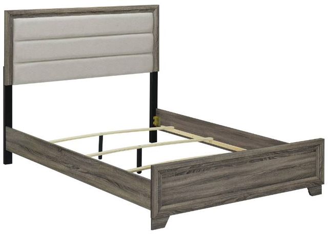 Coaster® Wright Brown Oak Eastern King Panel Bed-1