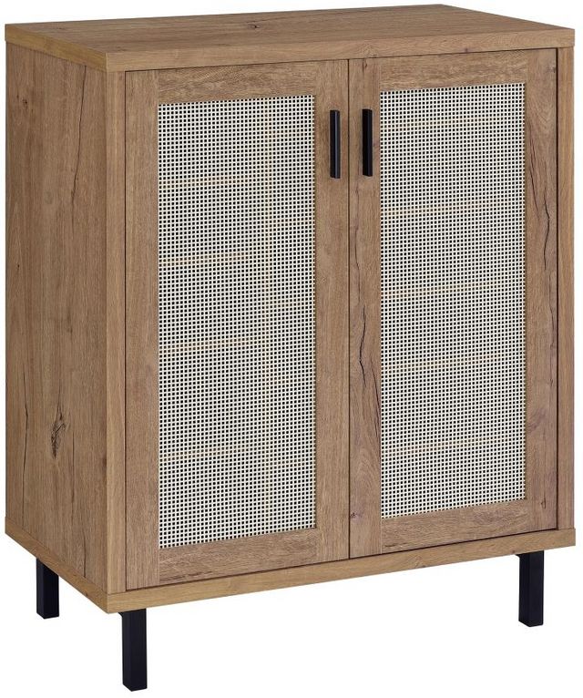 Coaster® Teller Natural Oak Shoe Storage Cabinet-0