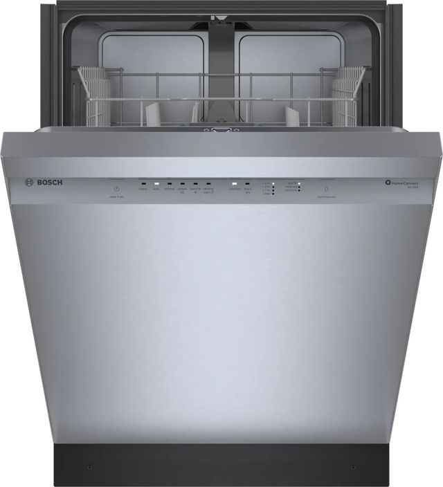 Bosch® 100 Series 24" Stainless Steel Front Control Built-In Dishwasher-2
