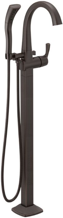 Delta Stryke® Venetian Bronze Floor Mount Tub Filler Trim Single Handle-0